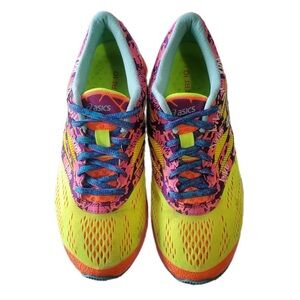 Gel-Noosa Trio 10 Flash Yellow Multi Color Running Shoes Women's Size 6